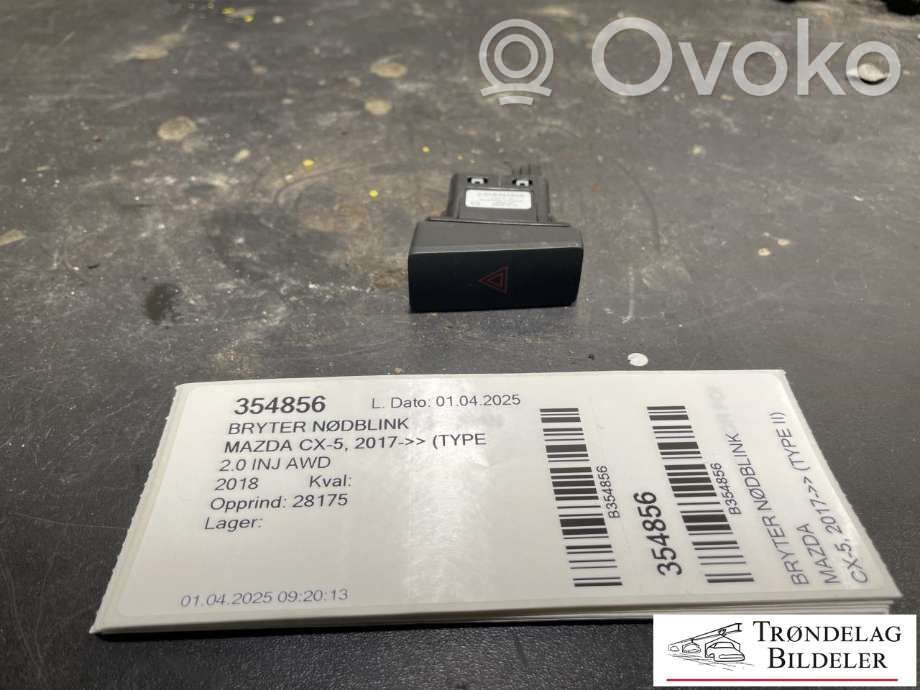 Mazda CX-5 II Botón interruptor de luz de peligro 