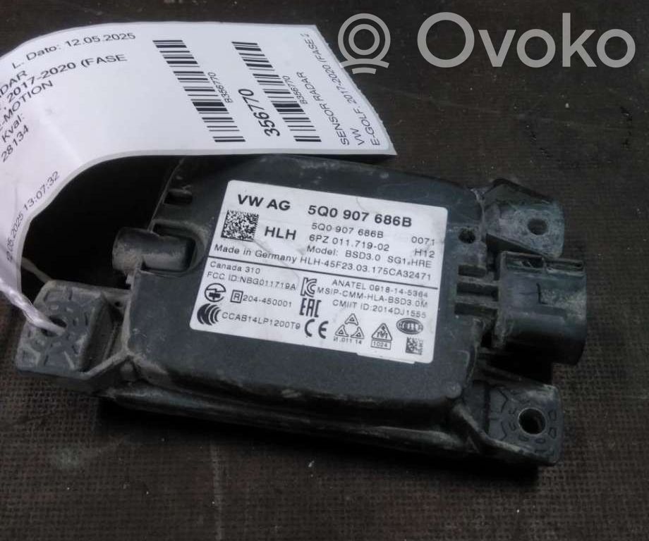 Volkswagen e-Golf Radarsensor Abstandsradar 