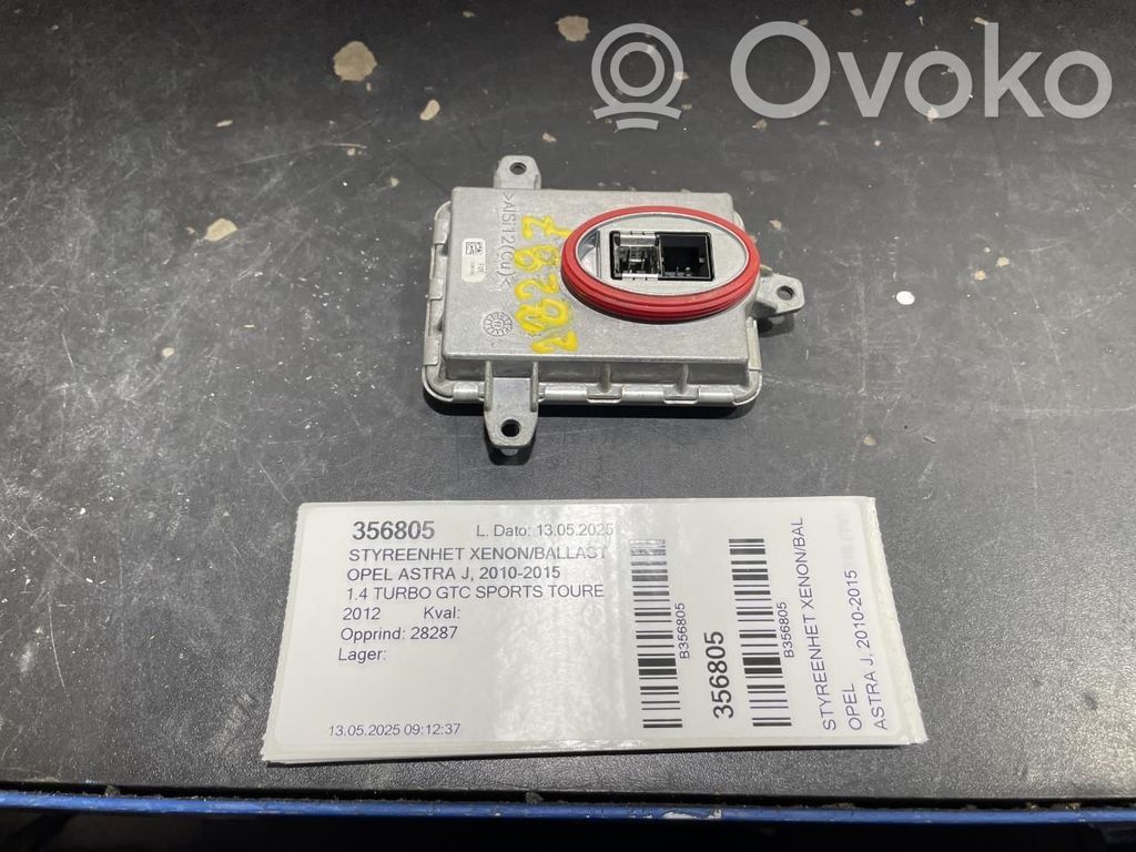 Opel Astra J Unité de commande / module Xénon 
