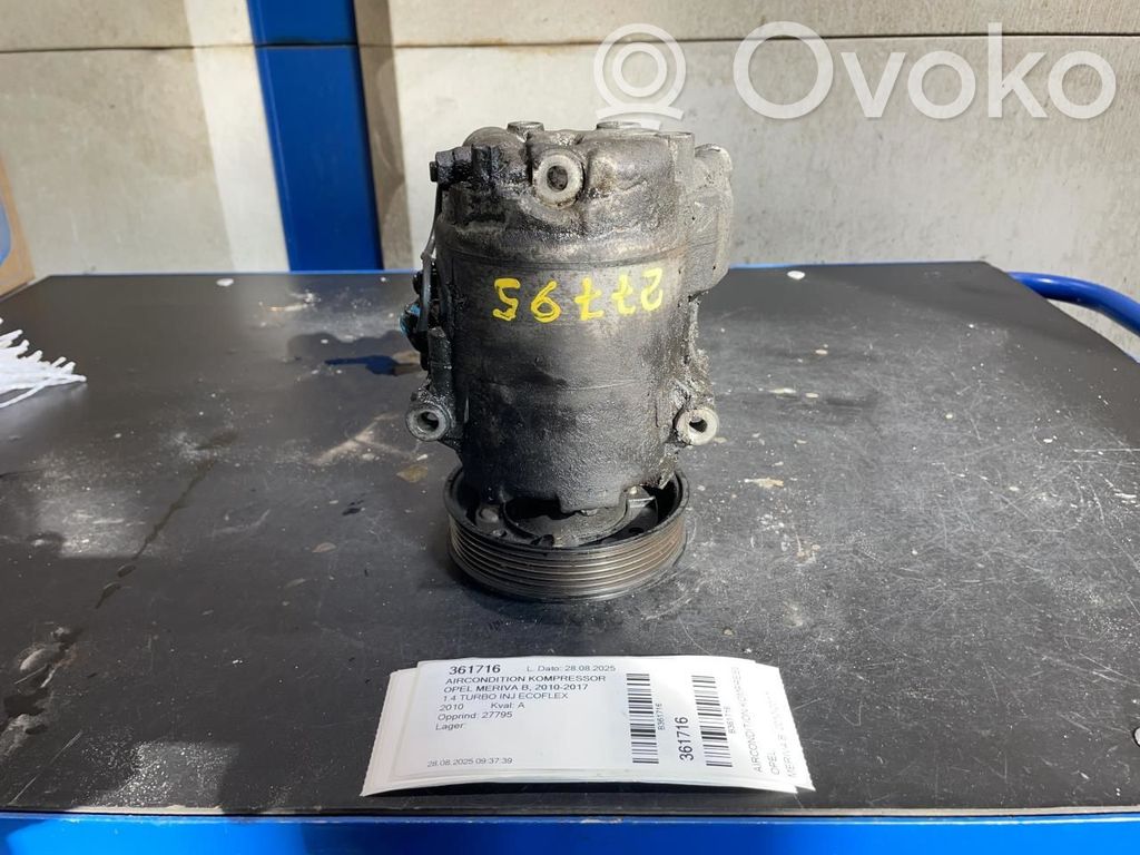 Opel Meriva B Kompresor / Sprężarka klimatyzacji A/C 