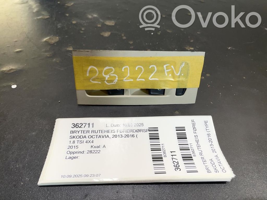 Skoda Octavia Mk3 (5E) Electric window control switch 