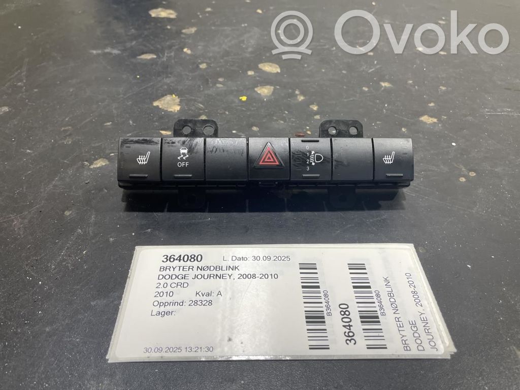 Botón interruptor de luz de peligro