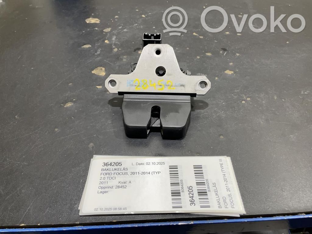 Ford Focus Zamek klapy tylnej bagażnika 
