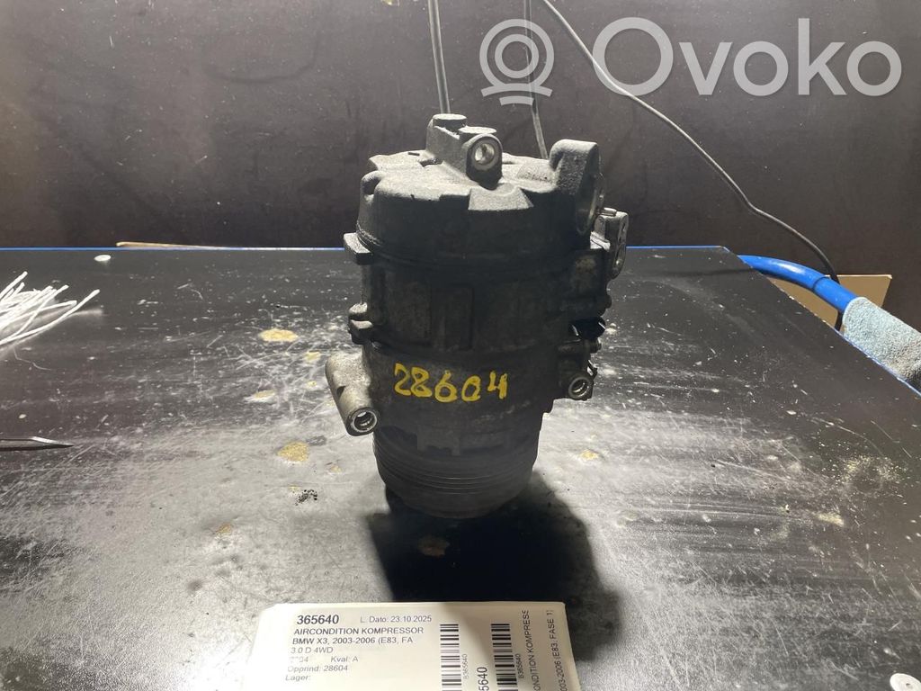 BMW X3 E83 Air conditioning (A/C) compressor (pump) 