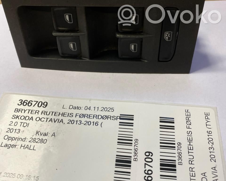 Skoda Octavia Mk3 (5E) Electric window control switch 