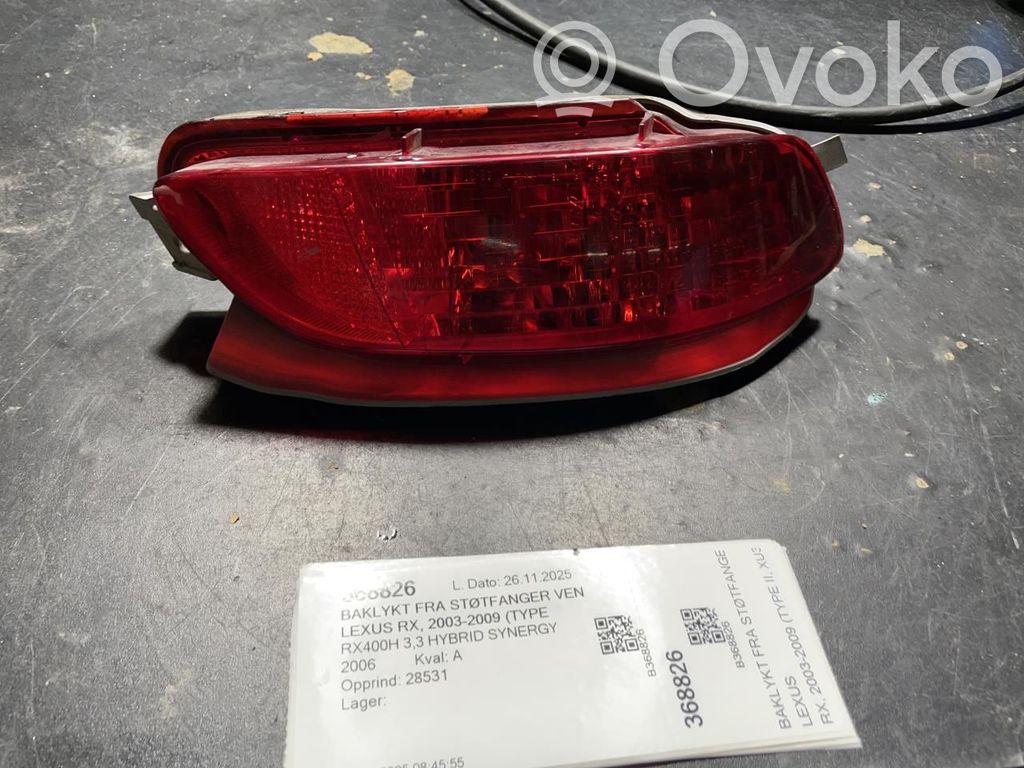 Lexus RX 300 Lampa zderzaka tylnego 