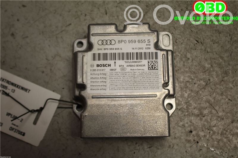 Audi A3 S3 8P Centralina/modulo airbag 