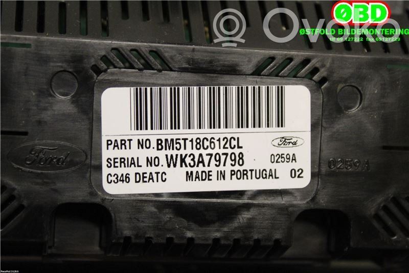 Ford Focus Console centrale, commande chauffage/clim 