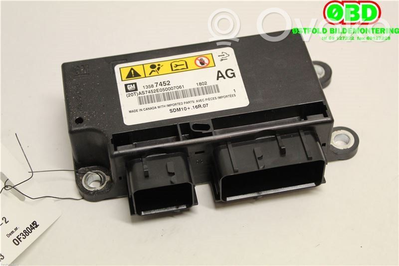 Opel Ampera Airbag control unit/module 