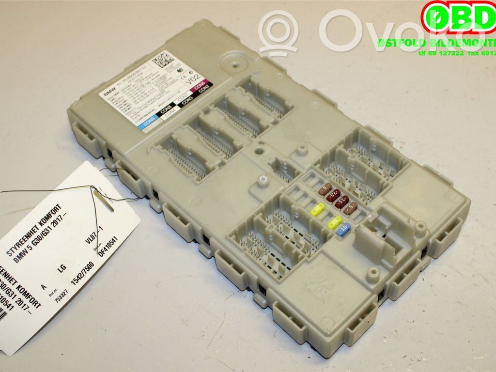 BMW 5 G30 G31 G38 Modul de control caroserie central 