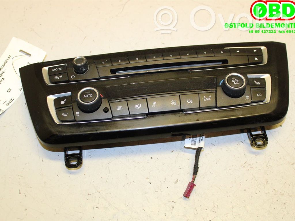 BMW 3 F30 F35 F31 Mascherina climatizzatore/regolatore riscaldamento 
