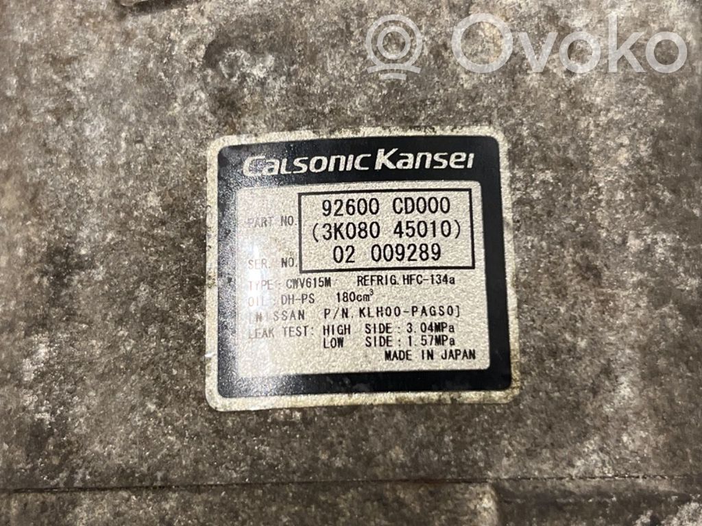 Nissan 350Z Compresor (pompă) aer condiționat (A/C) 
