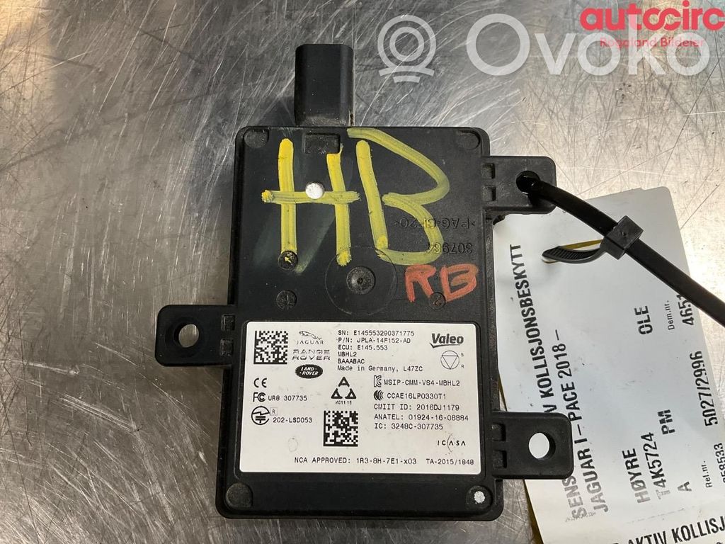 Sensor de radar Distronic   T4K5724,J9D314D453BH,J9D314D453BH,J9D314D453BH,T4K5724
