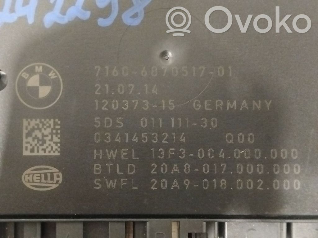 BMW X3 F25 Sterownik / Moduł haka holowniczego 