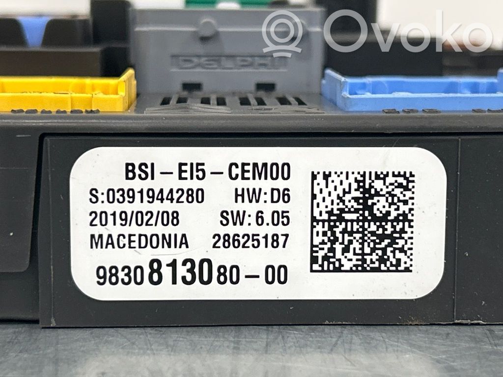 Peugeot 5008 II Set scatola dei fusibili 