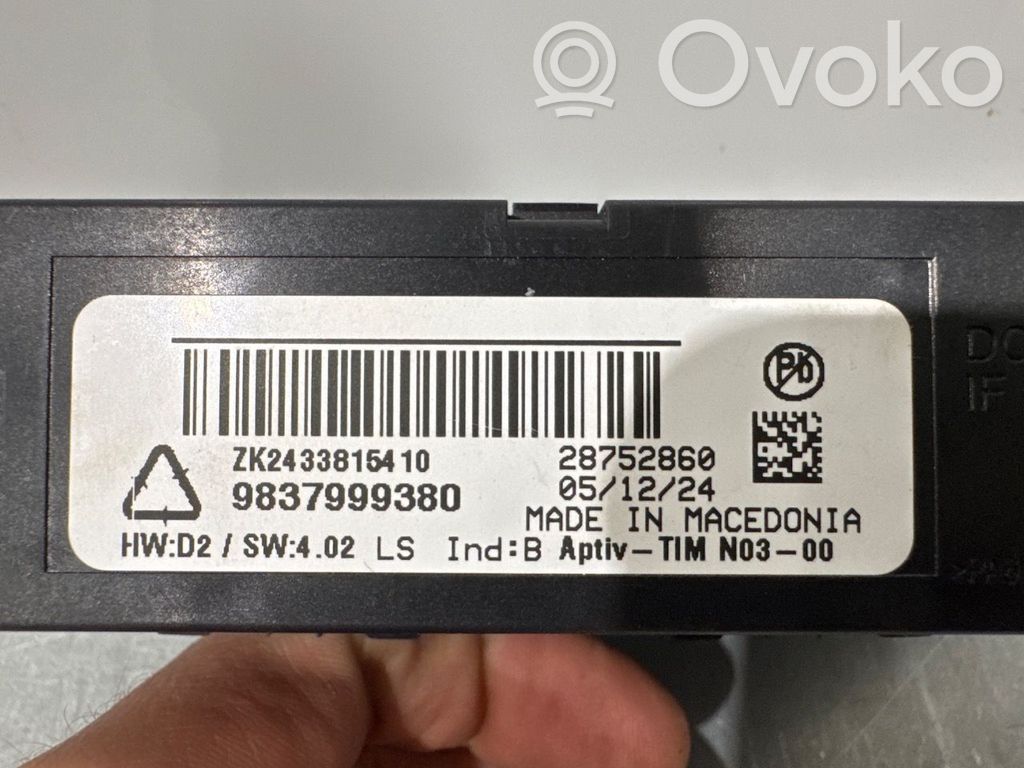 Tow bar trailer control unit/module   9837167080,9837999380,9837999380,28752860,9837167080,9837999380