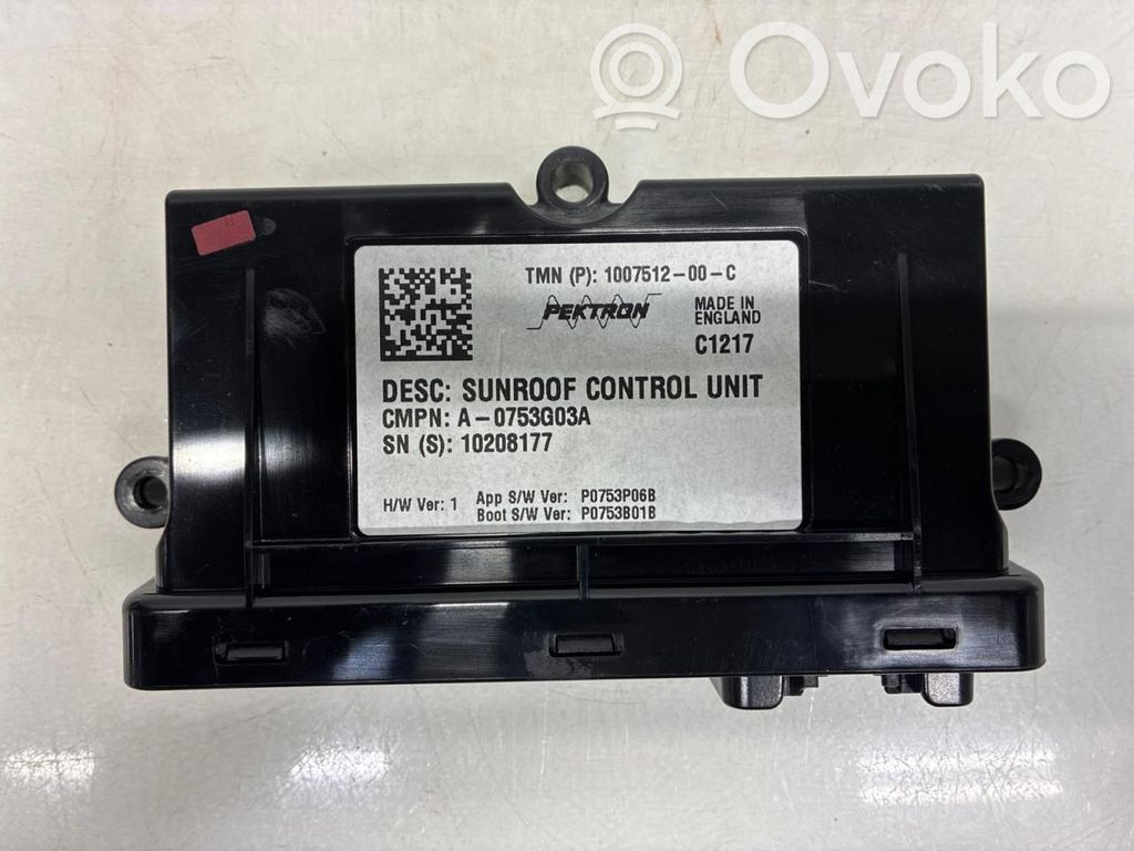Tesla Model S Unitate/modul comandă trapă 