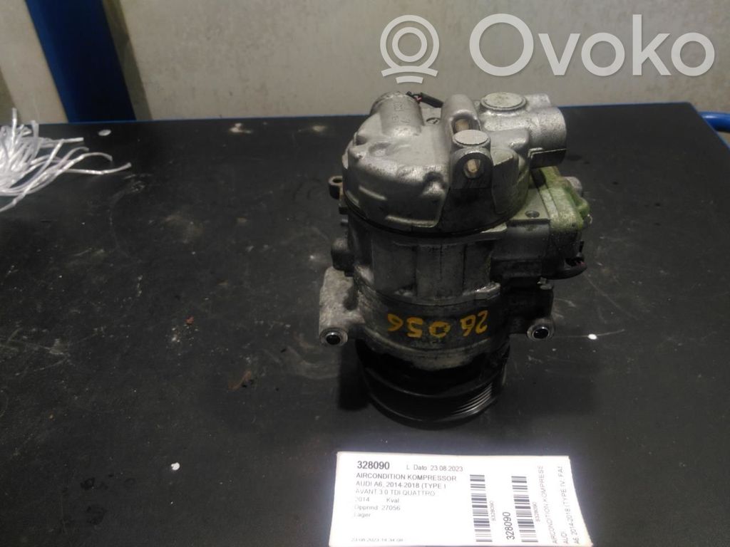 Audi A6 S6 C7 4G Klimakompressor Pumpe 
