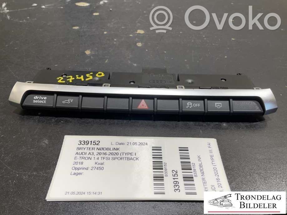 Audi A3 S3 8V Comutator lumini pericol 