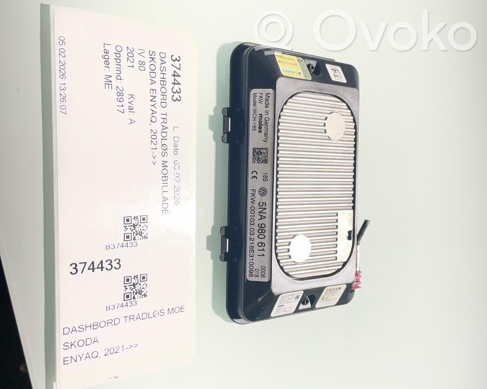 Skoda Enyaq iV Modul încărcare wireless 