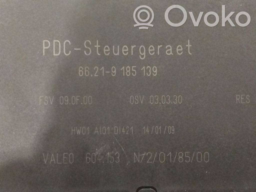 BMW X6 E71 Pysäköintitutkan (PCD) ohjainlaite/moduuli