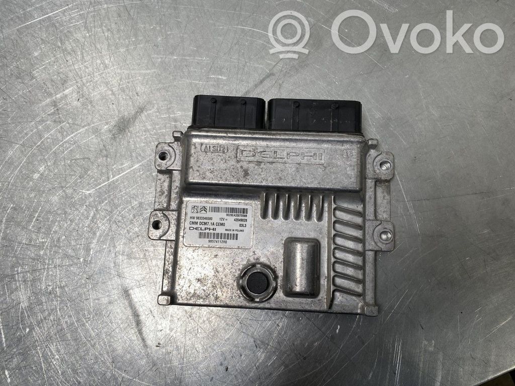 Engine control unit/module ECU   9833346580,SU001C2267,9833346580,SU001C2267