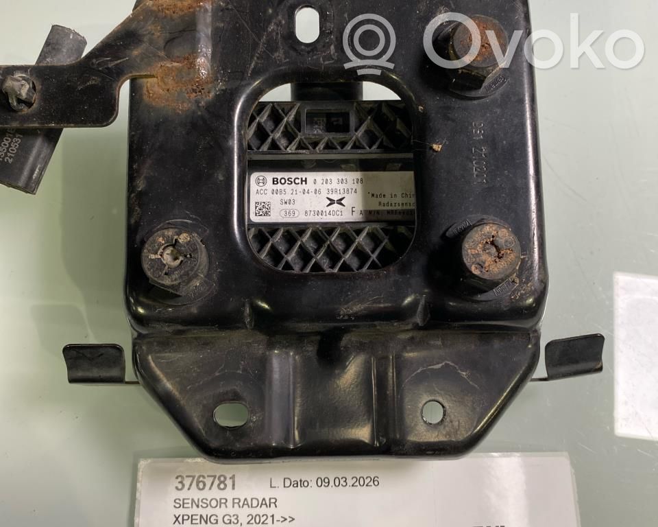 XPeng G3 Distronic sensor radar 
