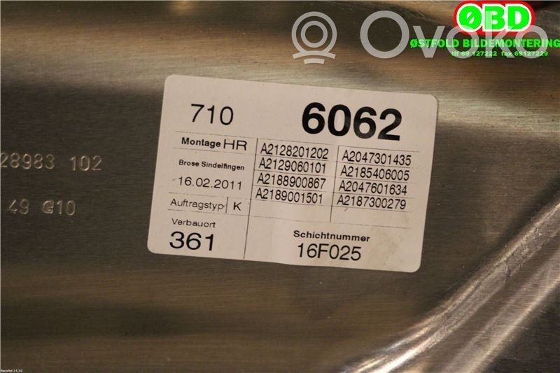 Mercedes-Benz CLS C218 X218 Etuoven sähkökäyttöinen ikkunan nostin 