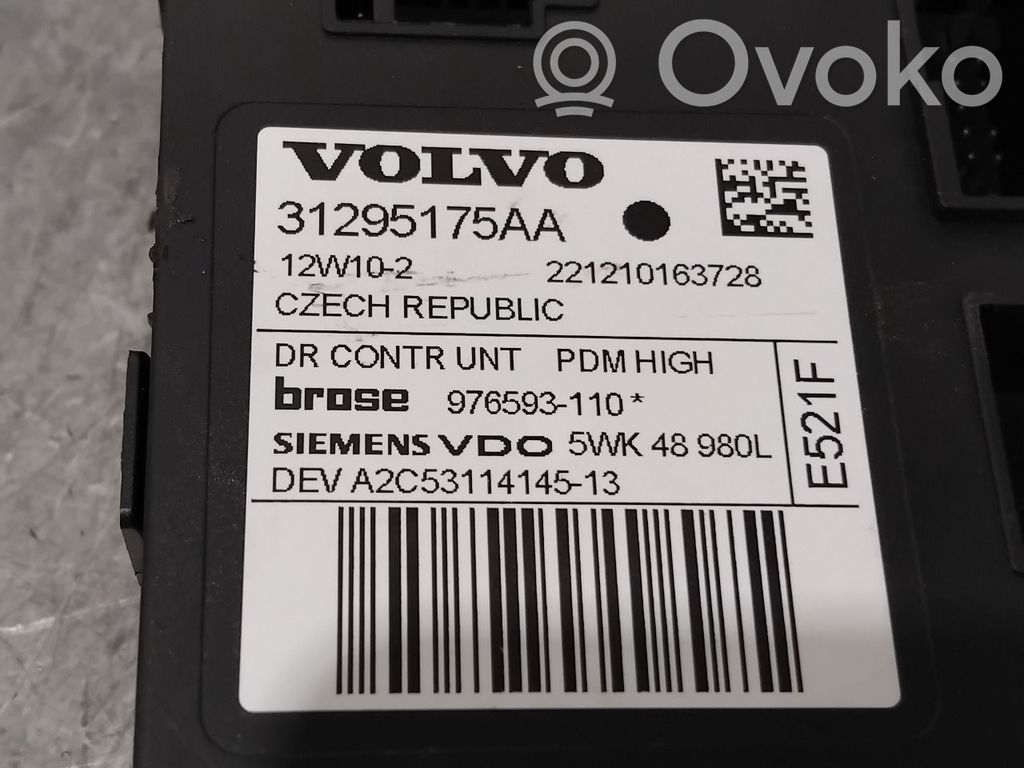 Volvo V50 Regulador de ventanilla eléctrico de puerta delantera 