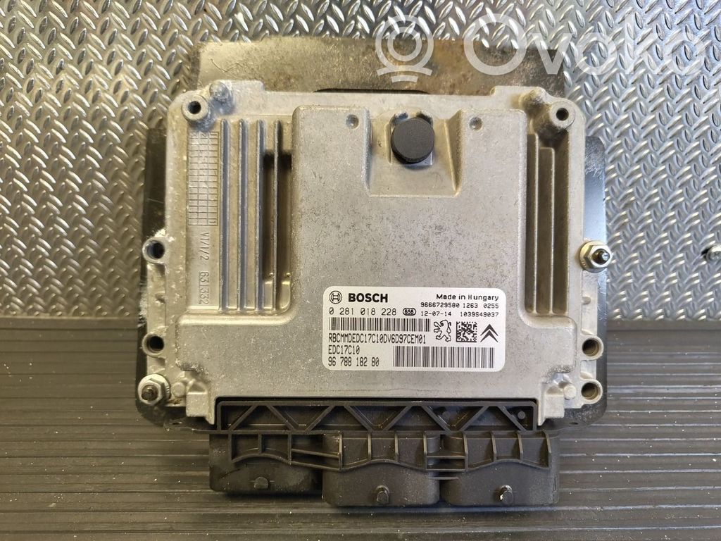 Engine control unit/module ECU   1606873480,1606873480