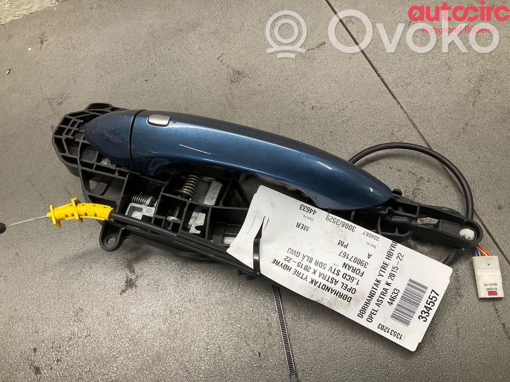 Opel Astra K Ārējais atvēršanas rokturis 