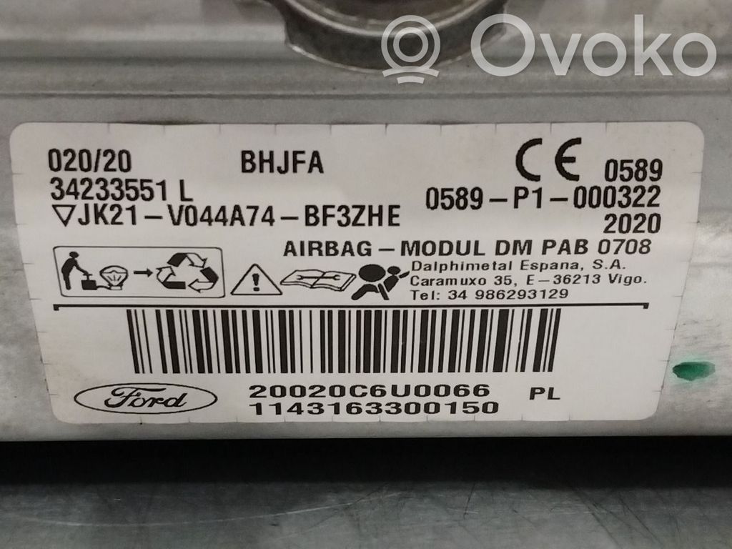 Ford Transit Courier Airbag del pasajero 