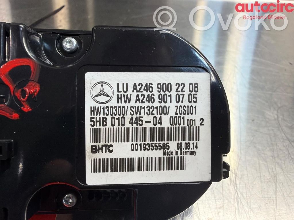 Mercedes-Benz CLA C117 X117 W117 Mascherina climatizzatore/regolatore riscaldamento