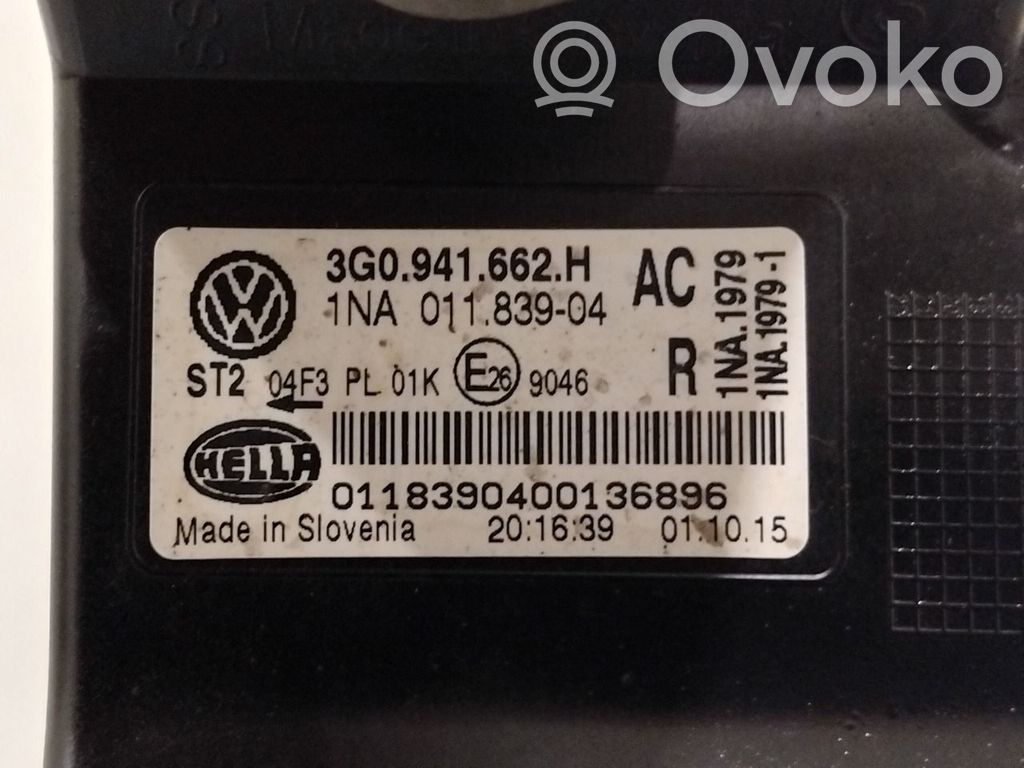 Etusumuvalo   3AA941662G,3G0941662H,3G0941662H,1NA01183904,3AA941662G,3G0941662H
