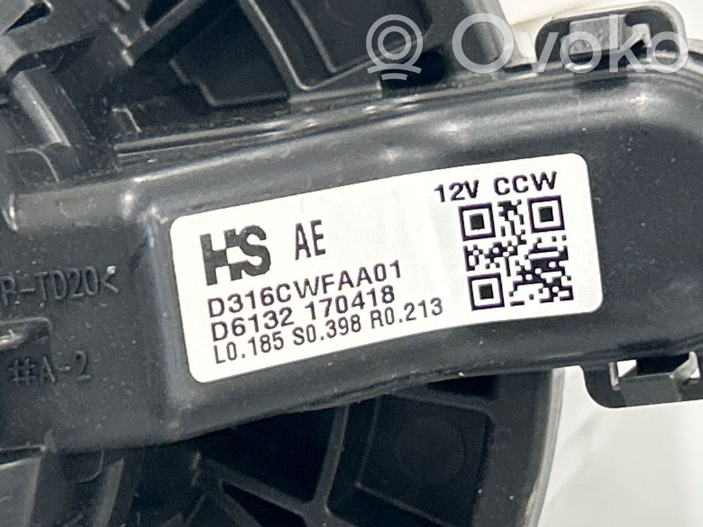Hyundai Ioniq Ventilator aerotermă