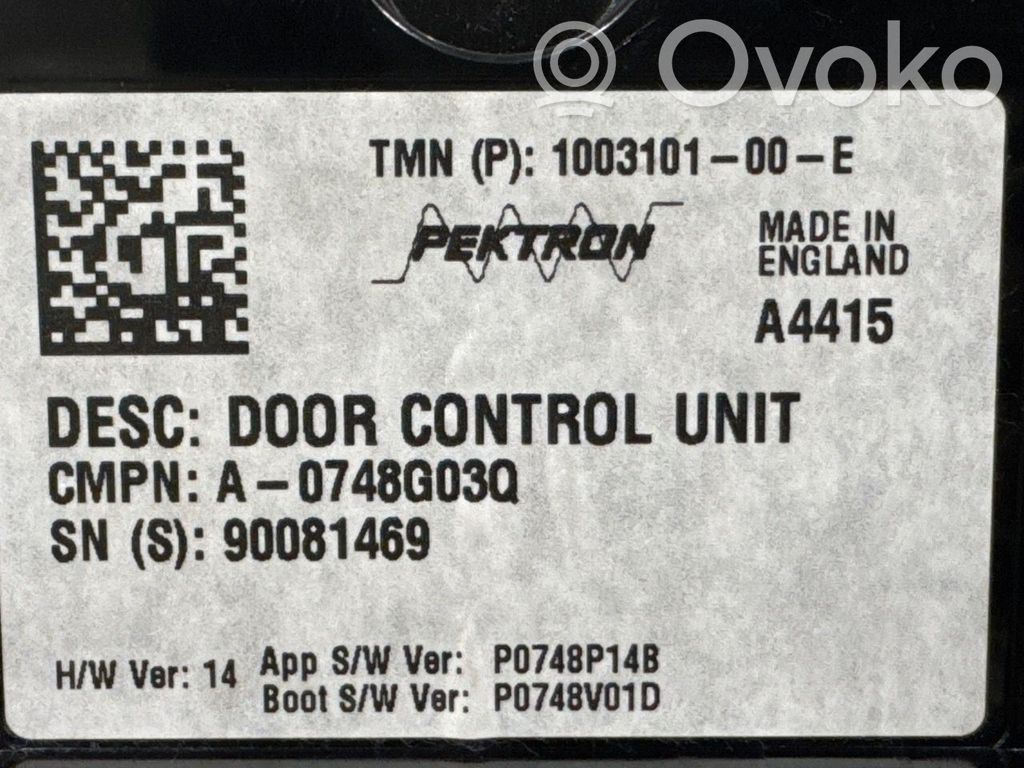 Unidad de control/módulo de la puerta   100310100E,100310100E,100310100E,100310100E