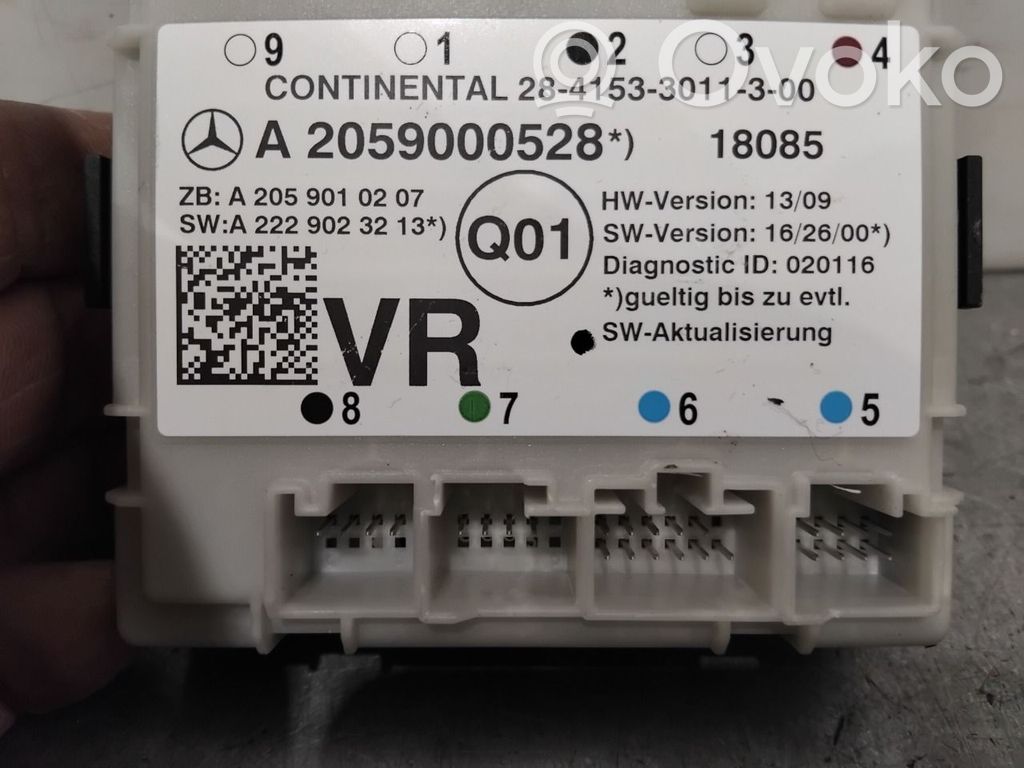 Unité de commande module de porte   A2059000528,A2059000528,A2059000528,2841533011300,A2059000528