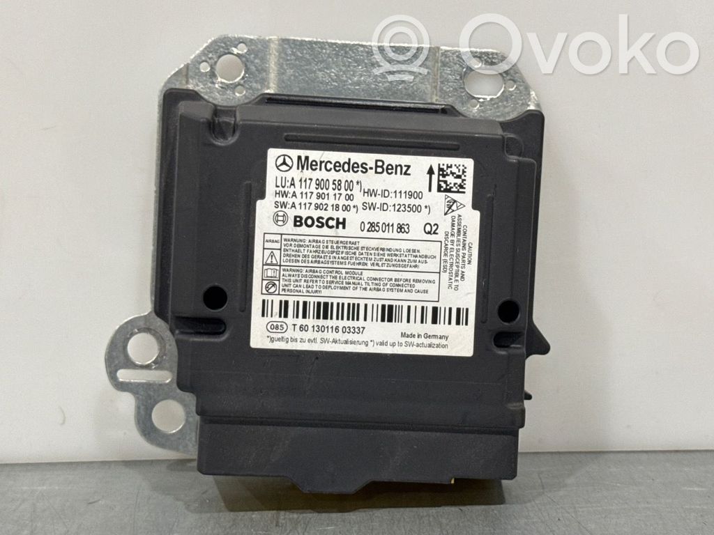 Mercedes-Benz A W176 Unitate/modul de comandă airbaguri 