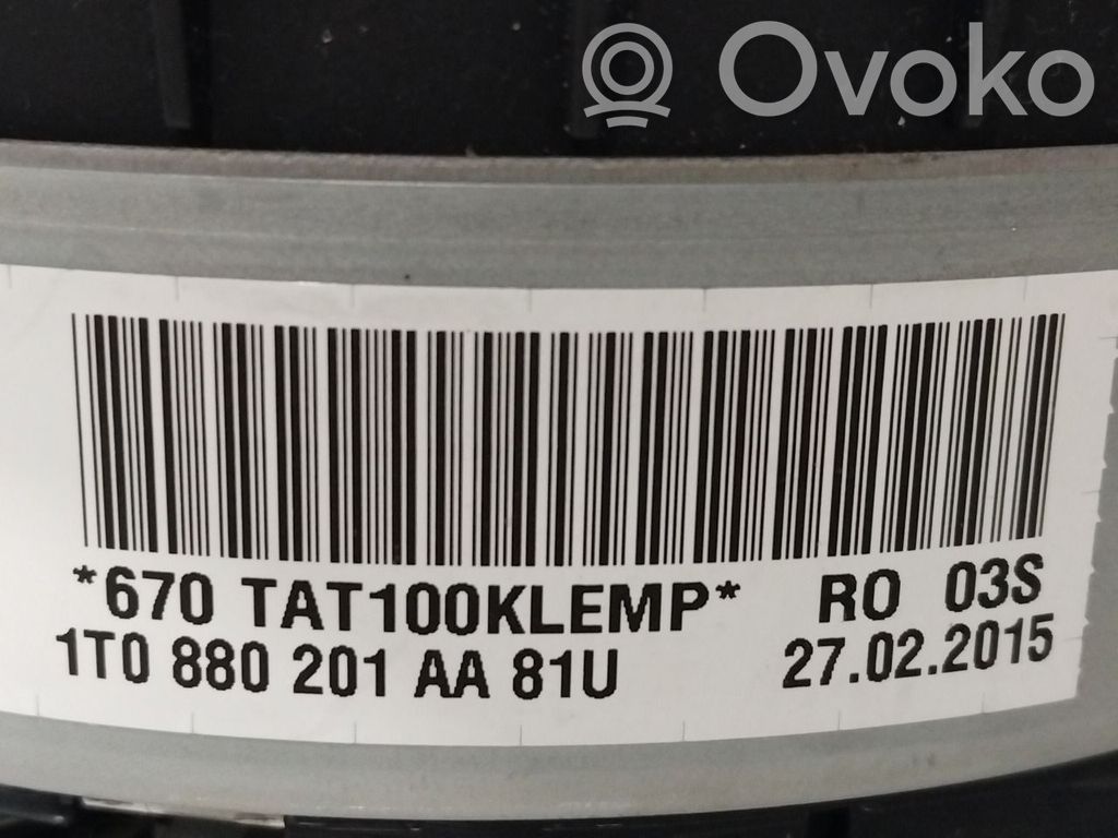 Volkswagen Touran II Ohjauspyörän turvatyyny 