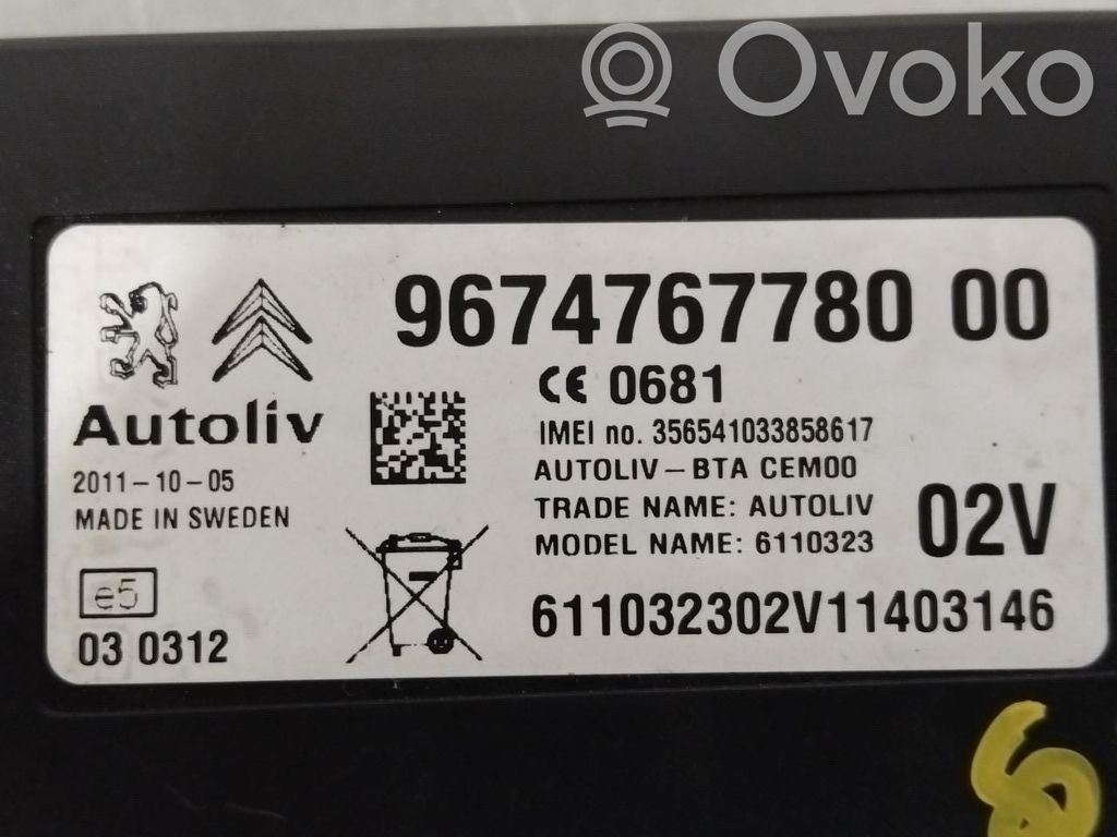 Bluetooth control unit module   9579YR,9674767780,9674767780,6579YR,9579YR,9674767780