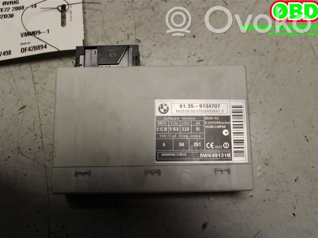 BMW X6 E71 Keyless (KESSY) go control unit/module 