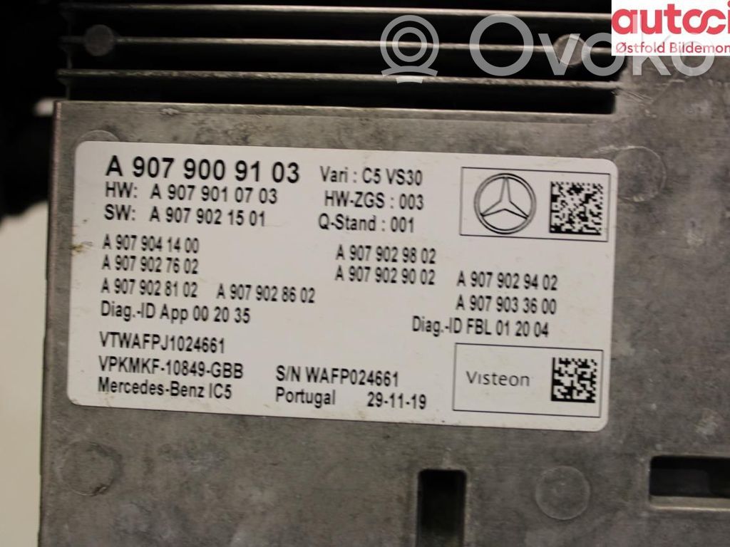 Mercedes-Benz Sprinter W907 W910 Unità principale autoradio/CD/DVD/GPS