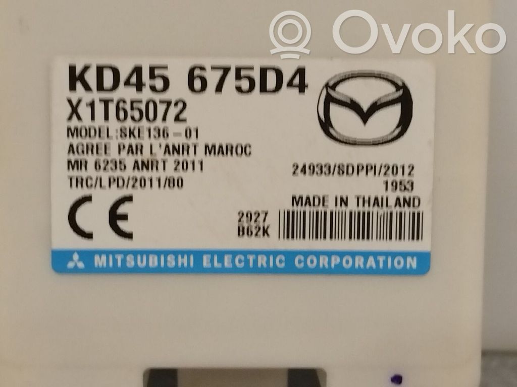 Mazda CX-3 Keyless (KESSY) go control unit/module 