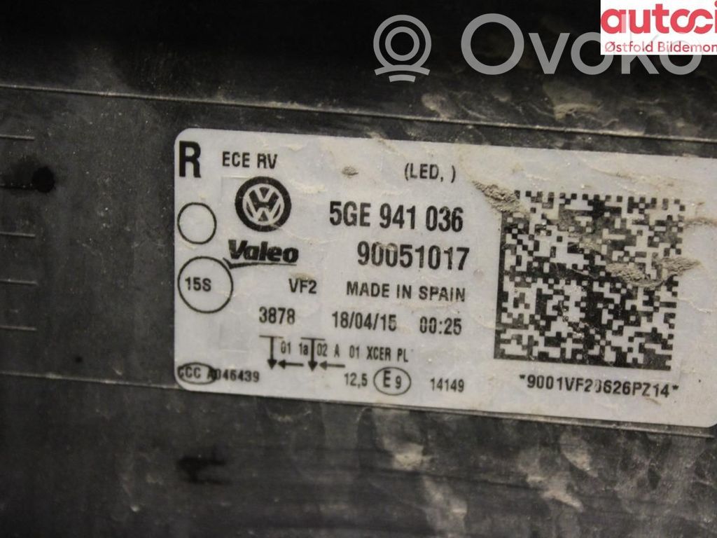 Etu-/Ajovalo   5GE941774,5GE941774
