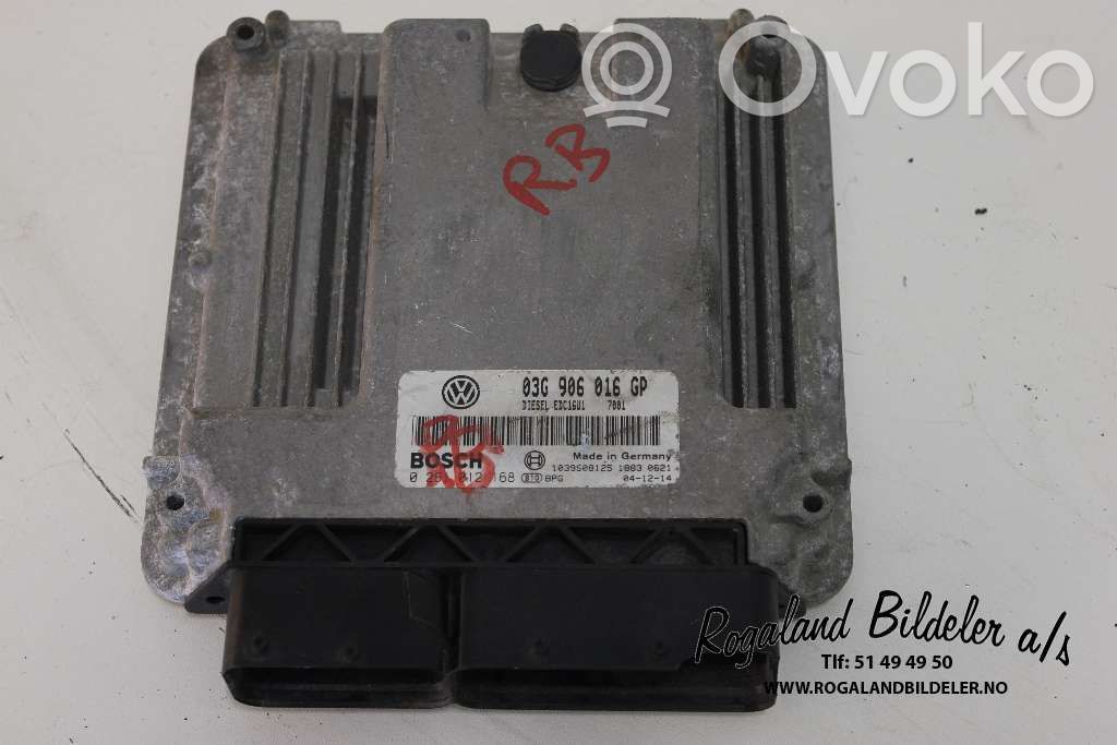 Engine control unit/module ECU   038906013E,03G906016GP,03G906016GP,038906013E,03G906016GP
