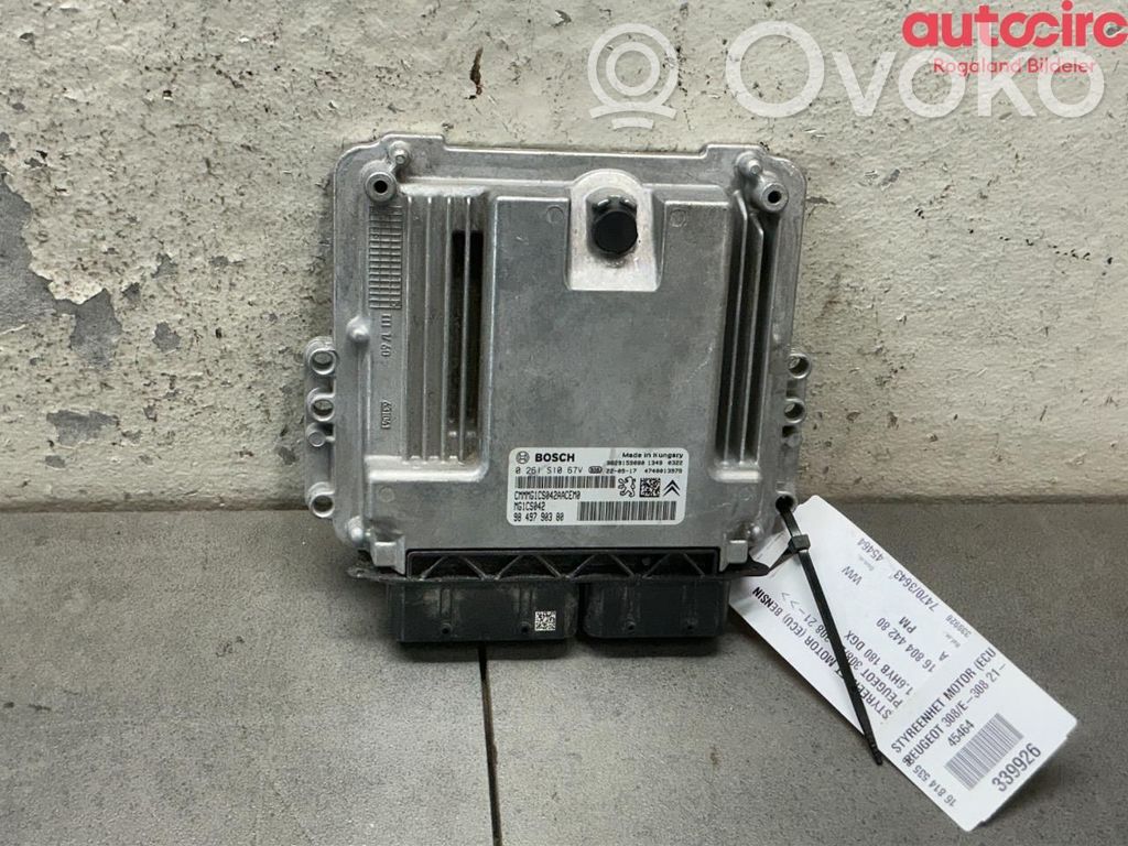 Peugeot 308 Engine control unit/module ECU 