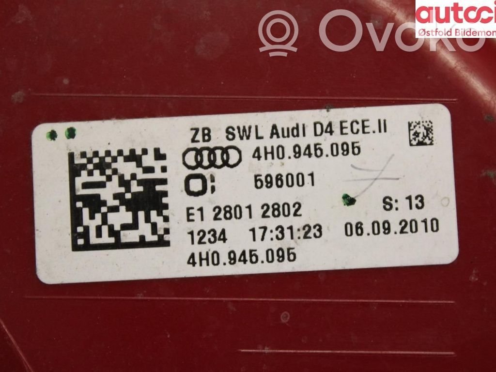 Audi A8 S8 D4 4H Lampa tylna 