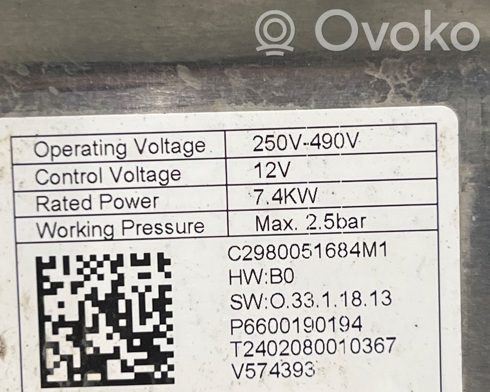 Volvo EX30 Vanne de régulation de chauffage 