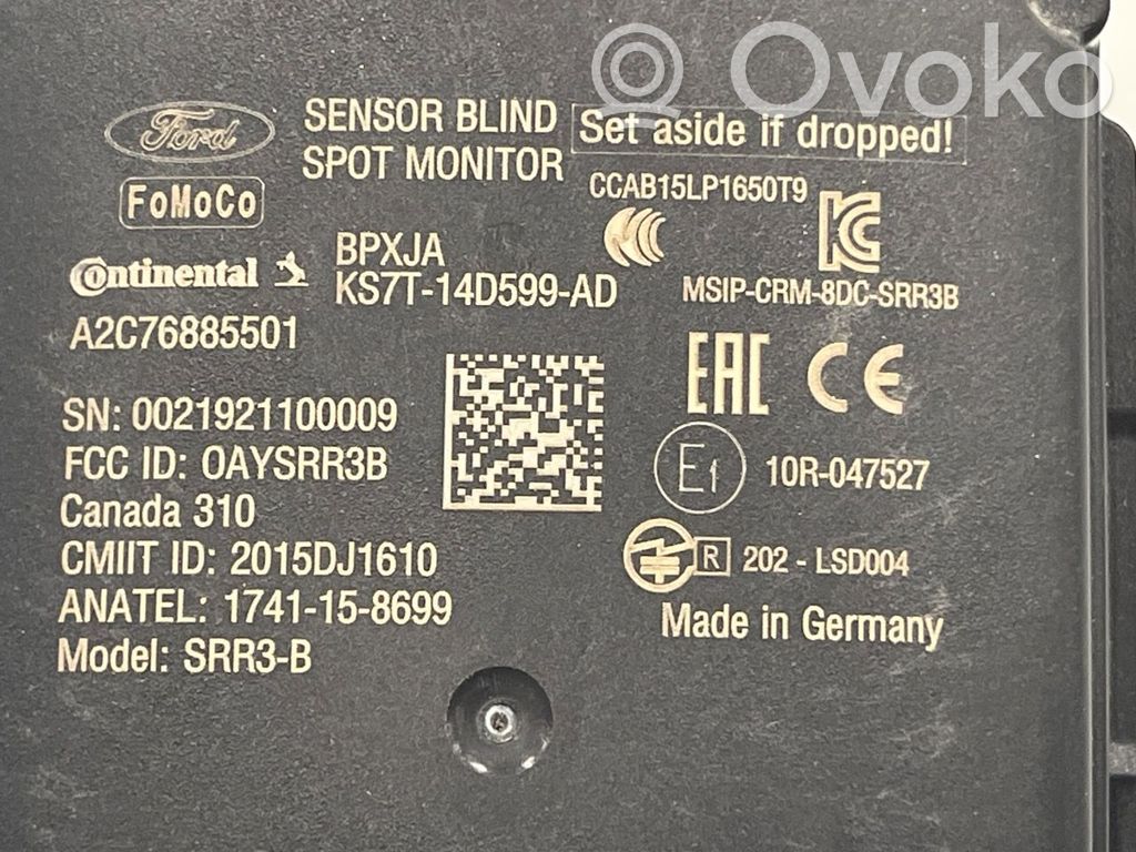 Ford Mondeo MK V Sensore radar Distronic 
