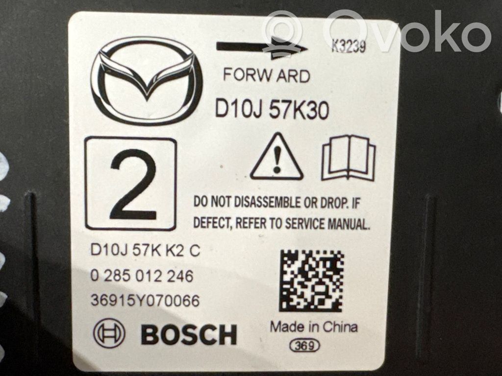 Mazda CX-3 Airbag control unit/module 